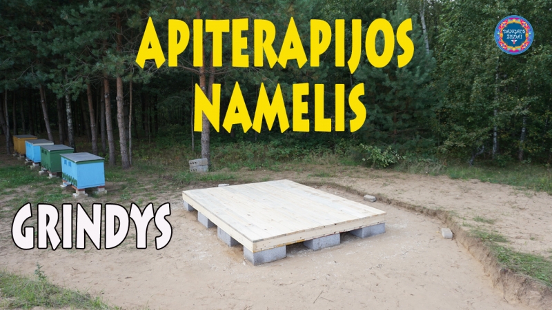 Apiterapijos namelis, grindys