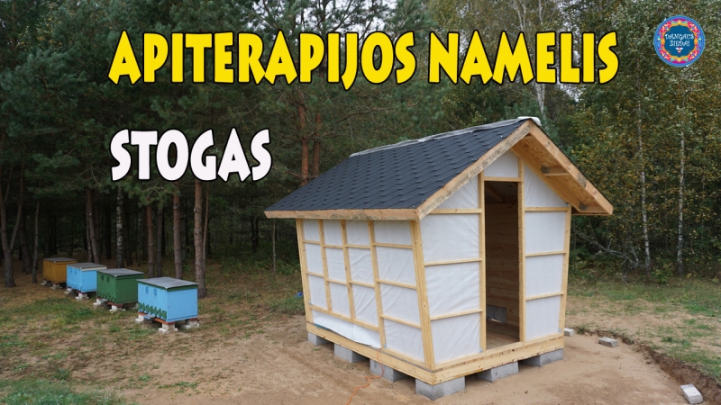 Apiterapijos namelis, stogas